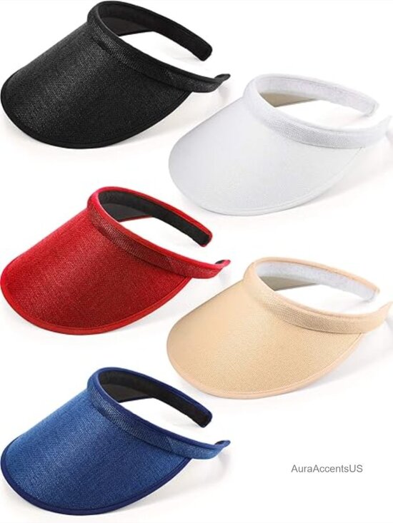 Wide Brim Sun Visor Hats with Clip On - UPF 50 for Sports Travel main image 7